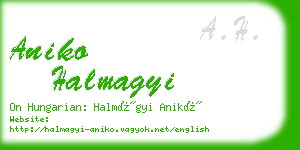 aniko halmagyi business card